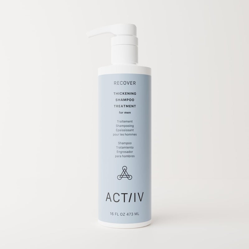 ACTIIV Recover Thickening Shampoo Treatment For Men | Supports the Appearance of Fuller, Healthier-Looking Hair, Supports Scalp Health, Plant-Based, Color-Safe, Vegan,All Hair Types, 473 mL / 16 oz - Image 2